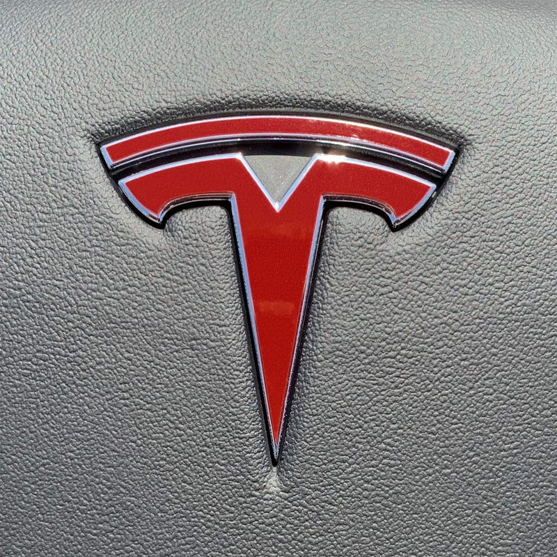 Custom Cut Graphics Logo Decal Overlay Stickers for Tesla Model S, Facelift (4/2016 to 1/2021), 14-pc Set (Gloss Red) - Image 5